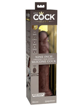 9" Vibrating Silicone Dual Density Cock with Remote